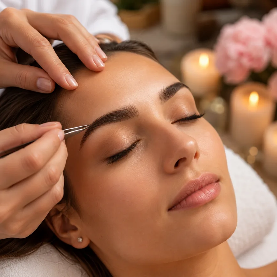 Eyebrow shaping and tinting