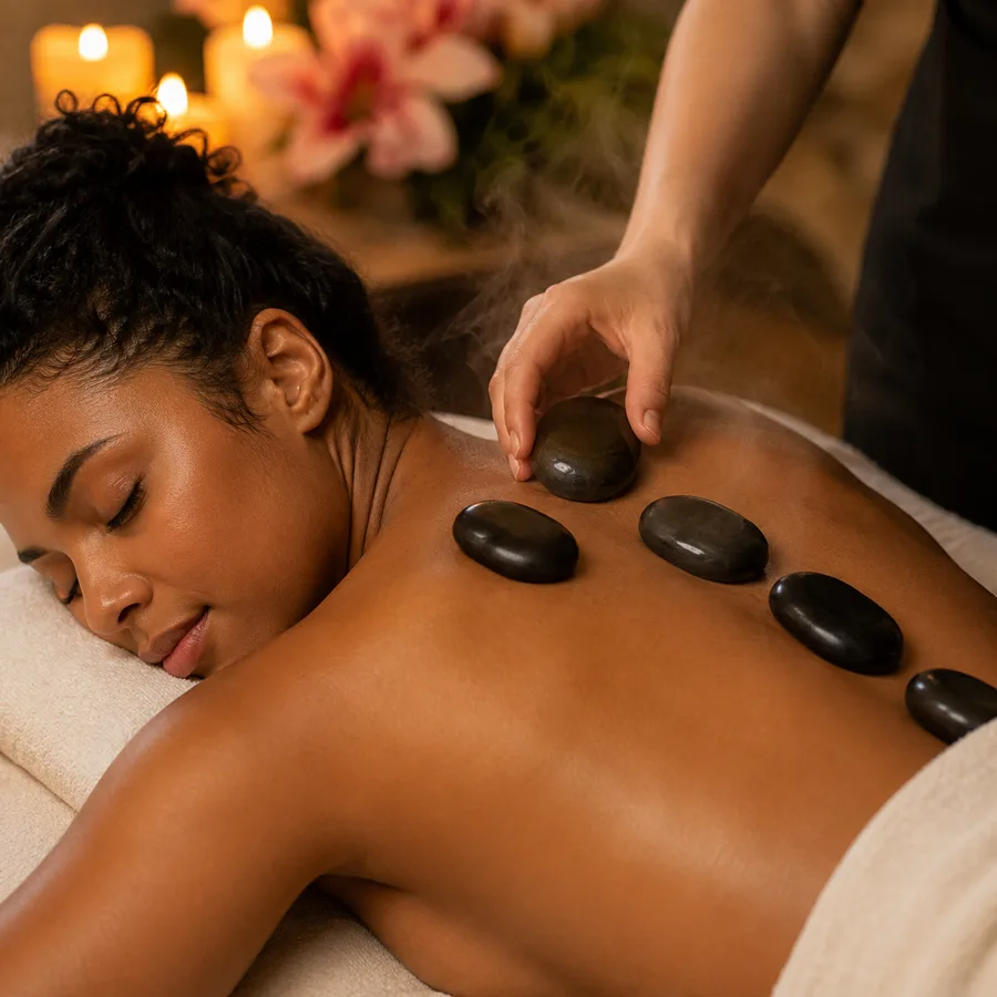 Hot stone massage