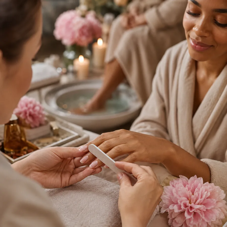 Manicure and pedicure